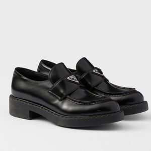 CHOCOLATE BRUSHED LEATHER LOAFERS